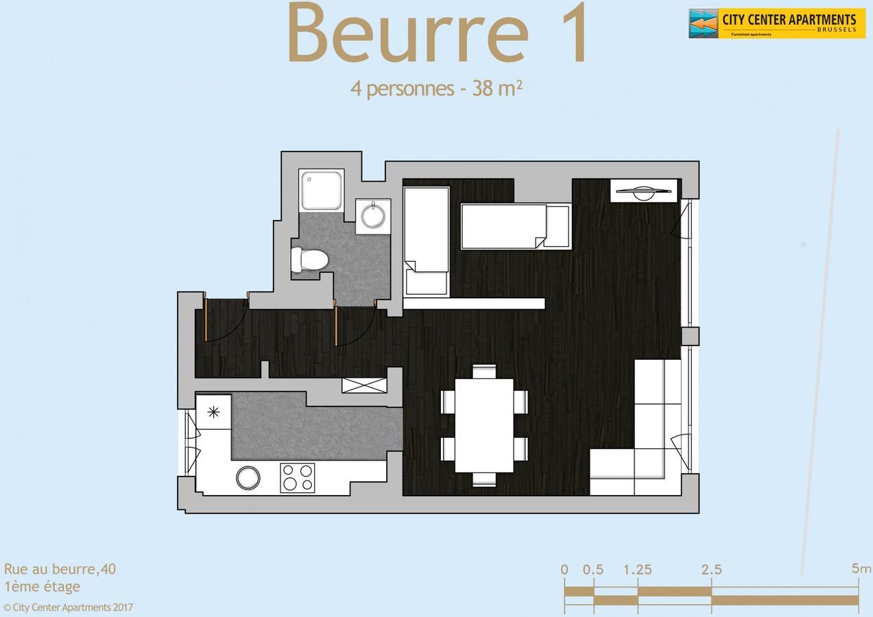 בריסל City Center Apartments Grand Place מראה חיצוני תמונה